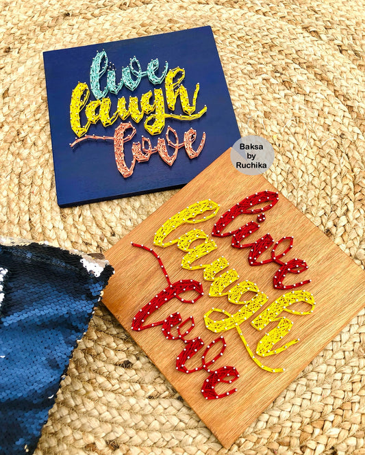 Live Love Laugh String Art