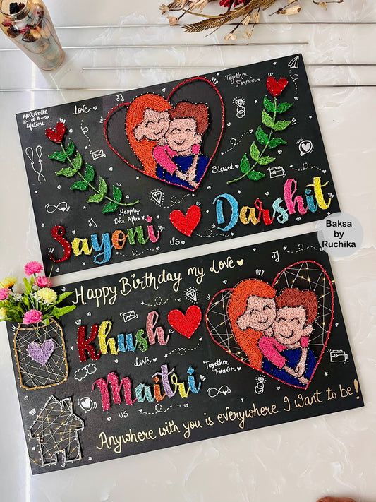 Couple Doodle with Customised Names