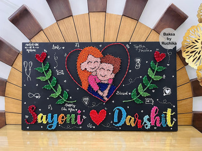 Couple Doodle with Customised Names