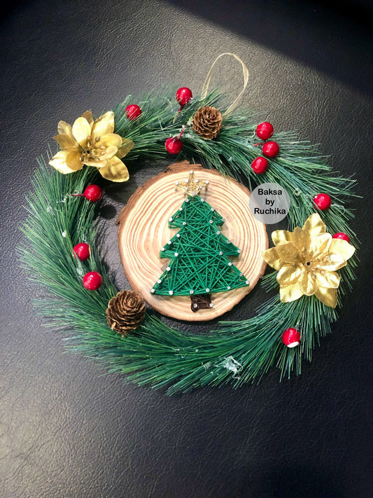 Christmas Tassel String Art
