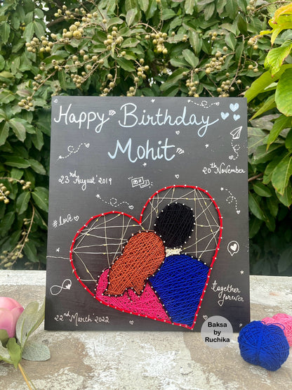Doodle in paradise String Art with Jar Lights