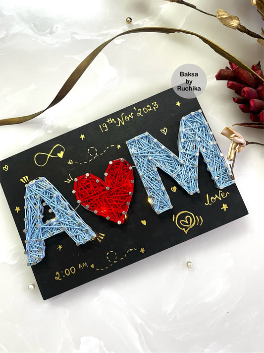 Initial Name String Art