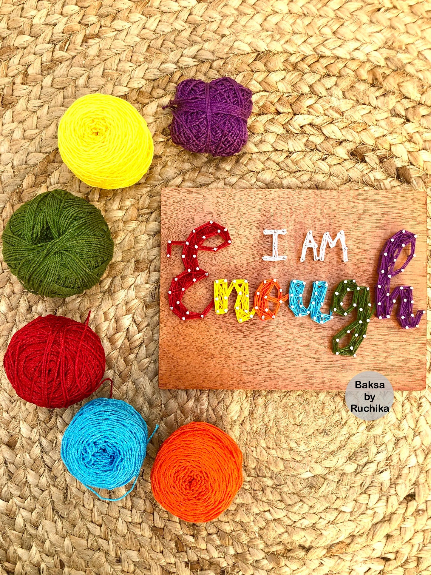 I am enough String Art