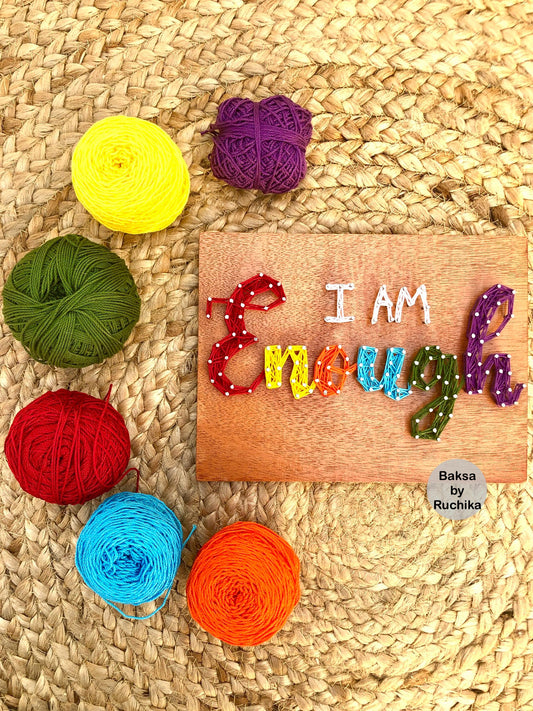 I am enough String Art