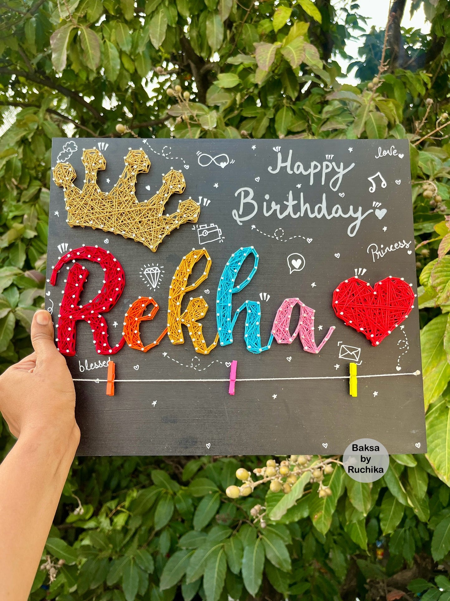 Princess Crown with Customised Name