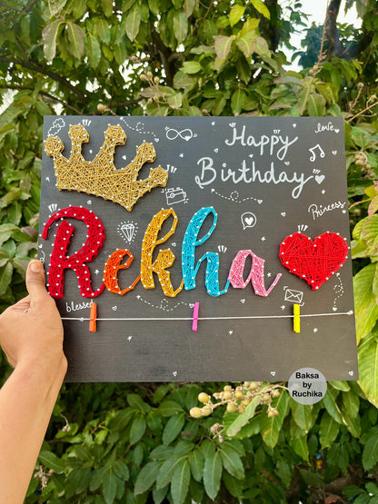 Princess Crown with Customised Name