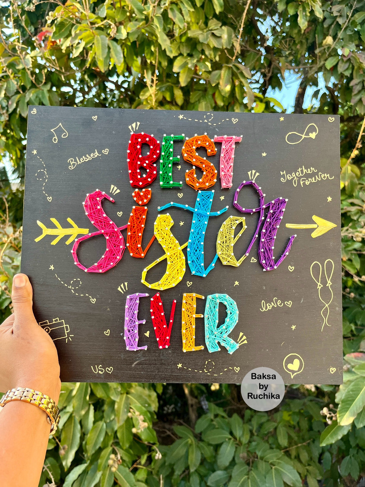 Best Sister Ever String Art
