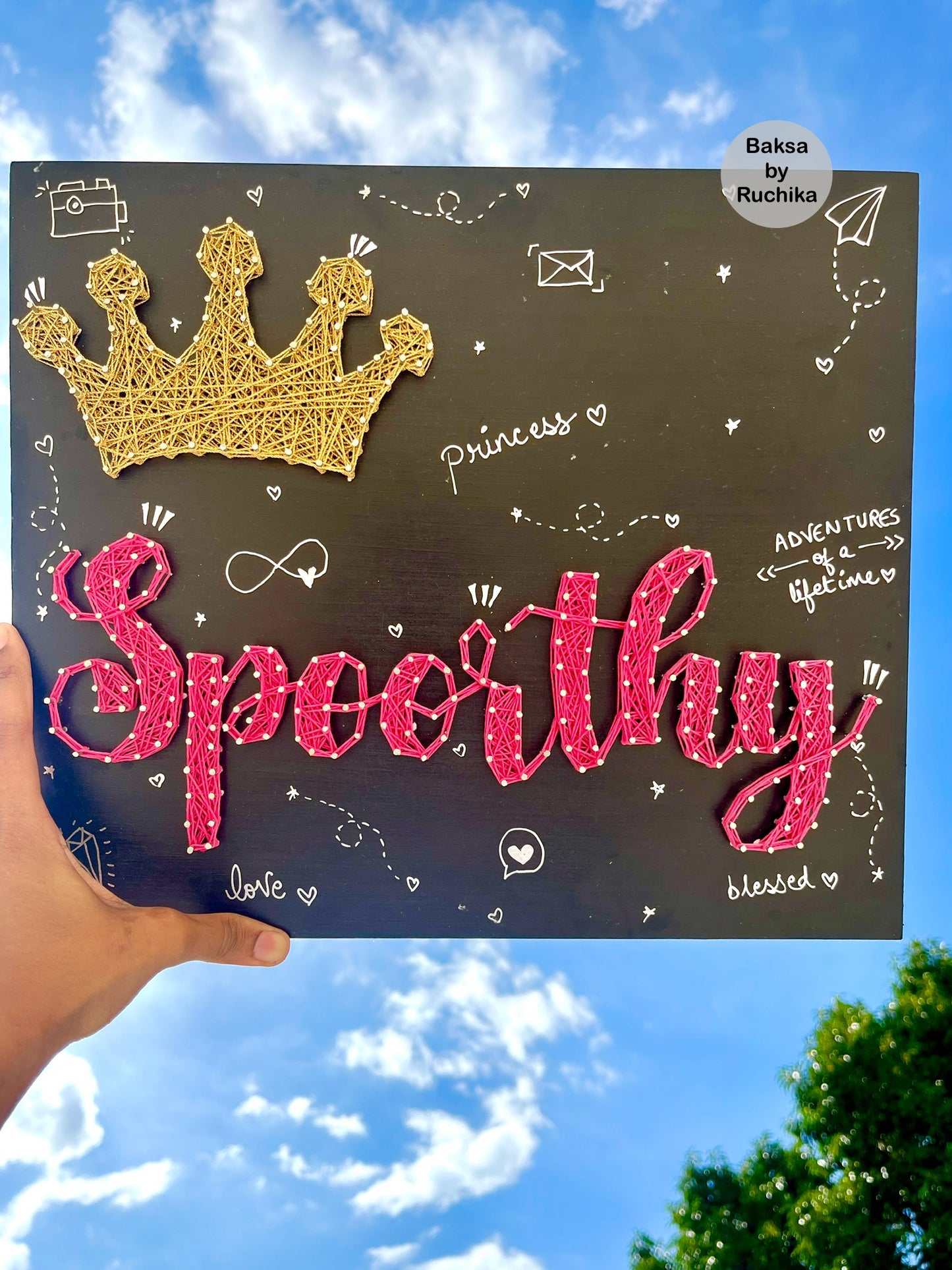 Princess Crown with Customised Name
