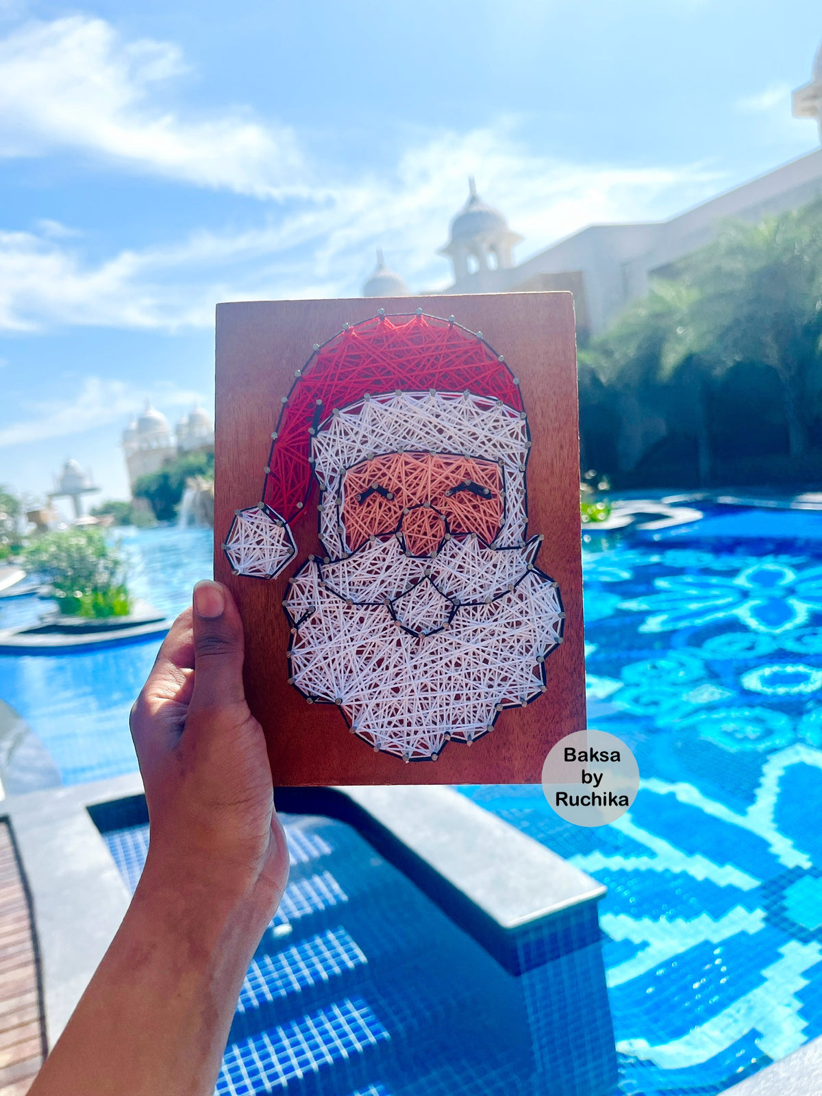Santa String Art