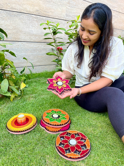 Star String Art Tealight Holder