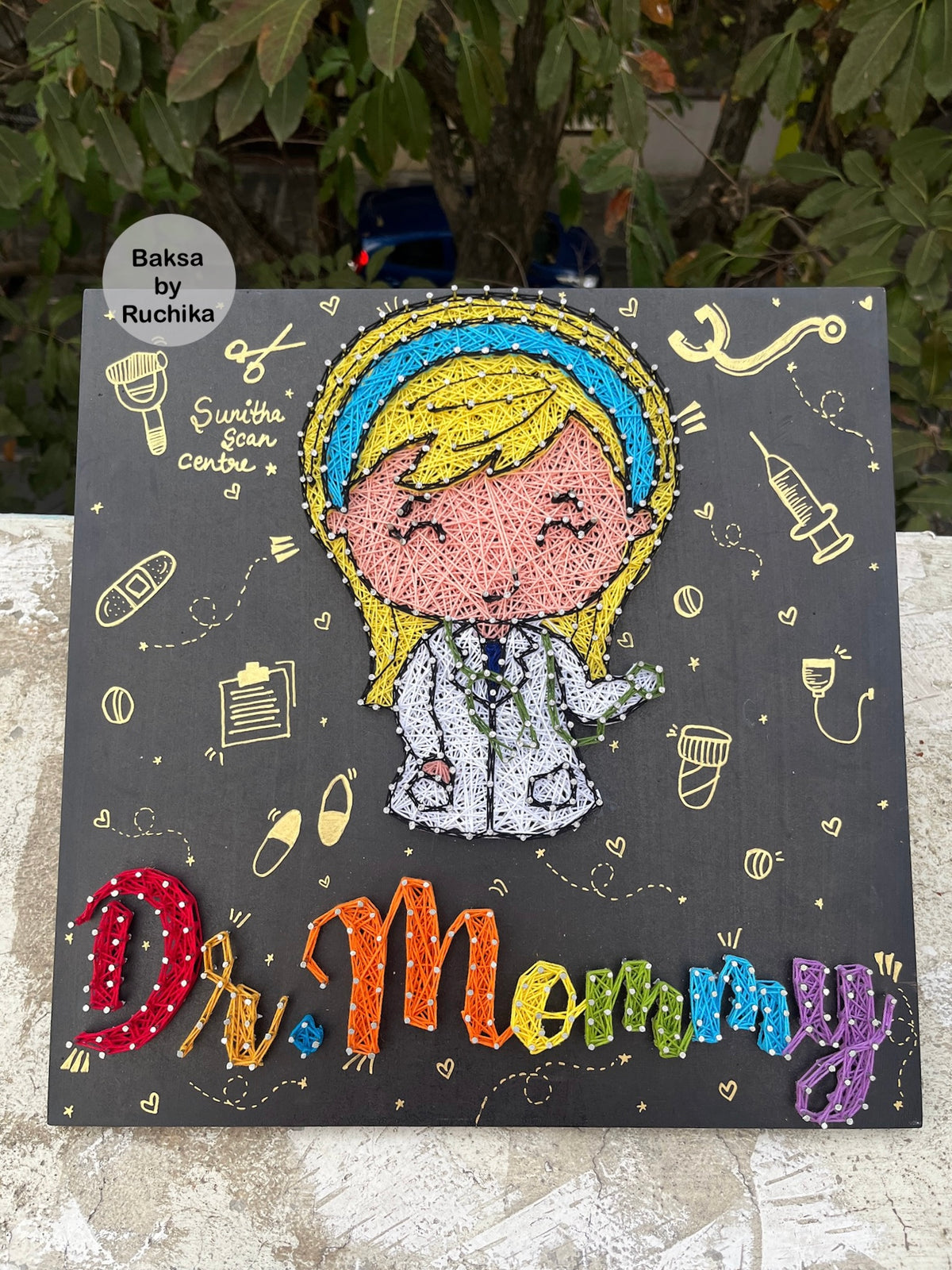 Dr. Doodle with Customised Name String Art