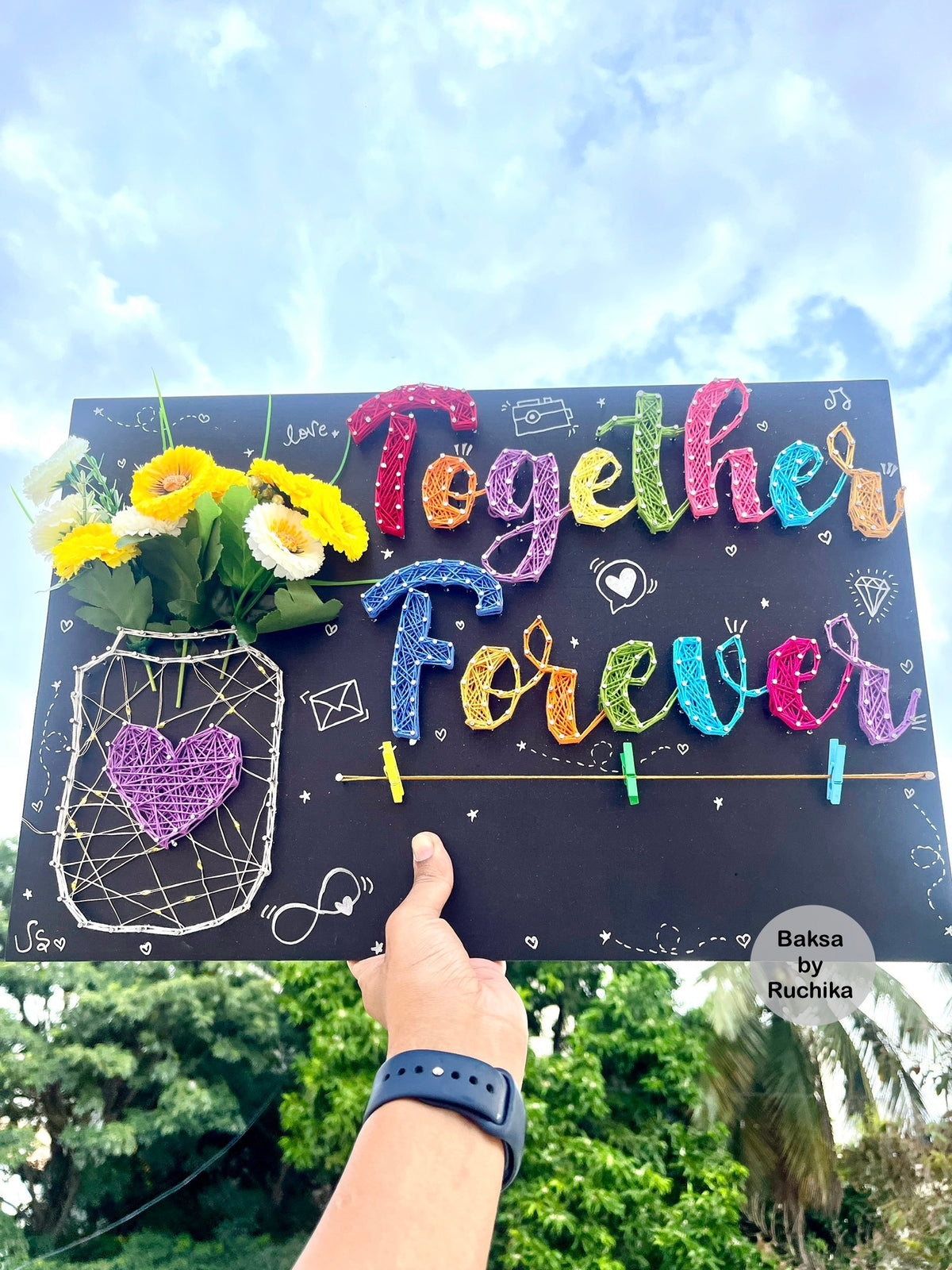 Together Forever String Art