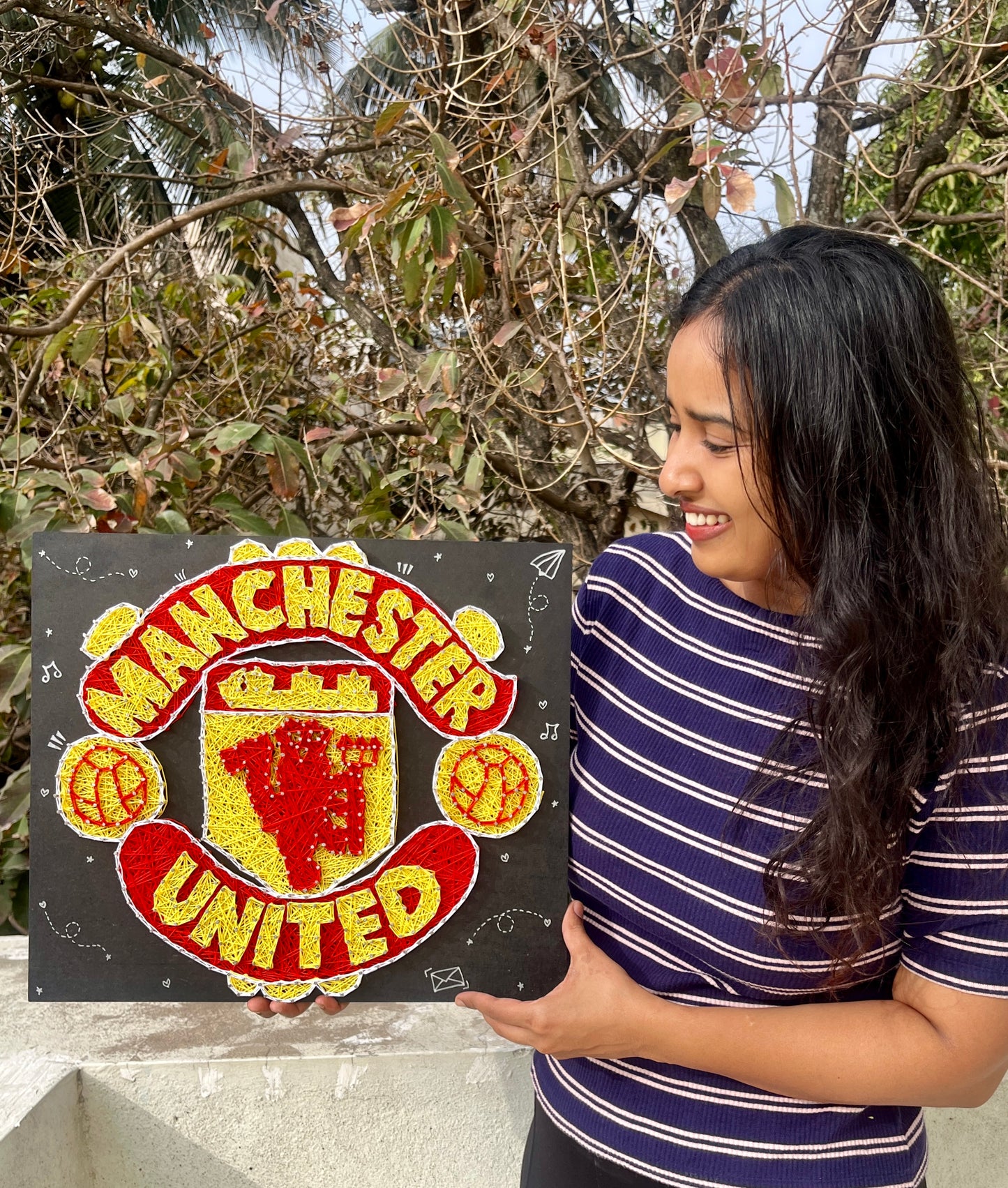 Manchester United Logo String Art