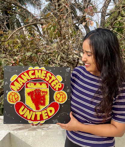 Manchester United Logo String Art