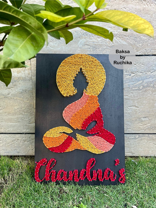 Buddha with Customised Name String Art