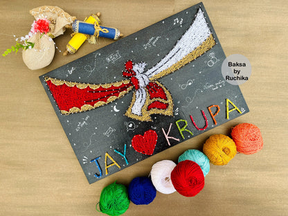 Ghatbandhan String Art with Customised Names