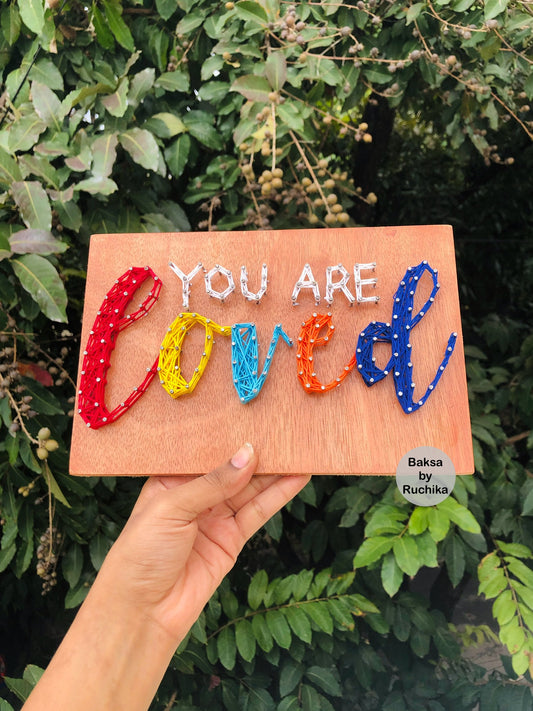 You Are Loved String Art