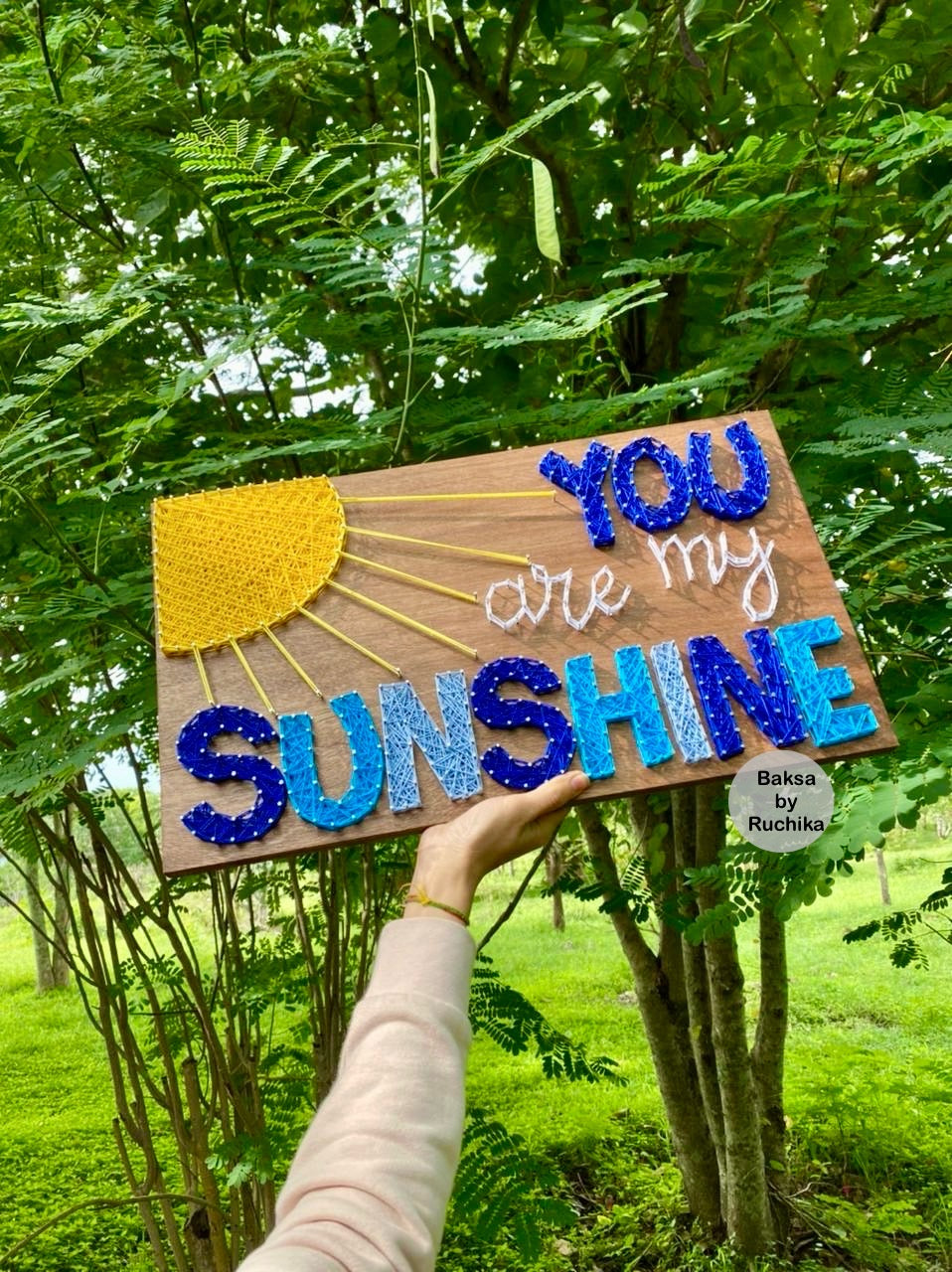 Quirky- You are my Sunshine String Art